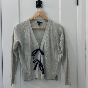 J Crew tie-up cardigan